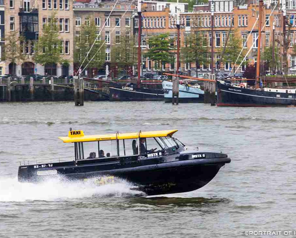 Water taxis of Rotterdam and Amsterdam